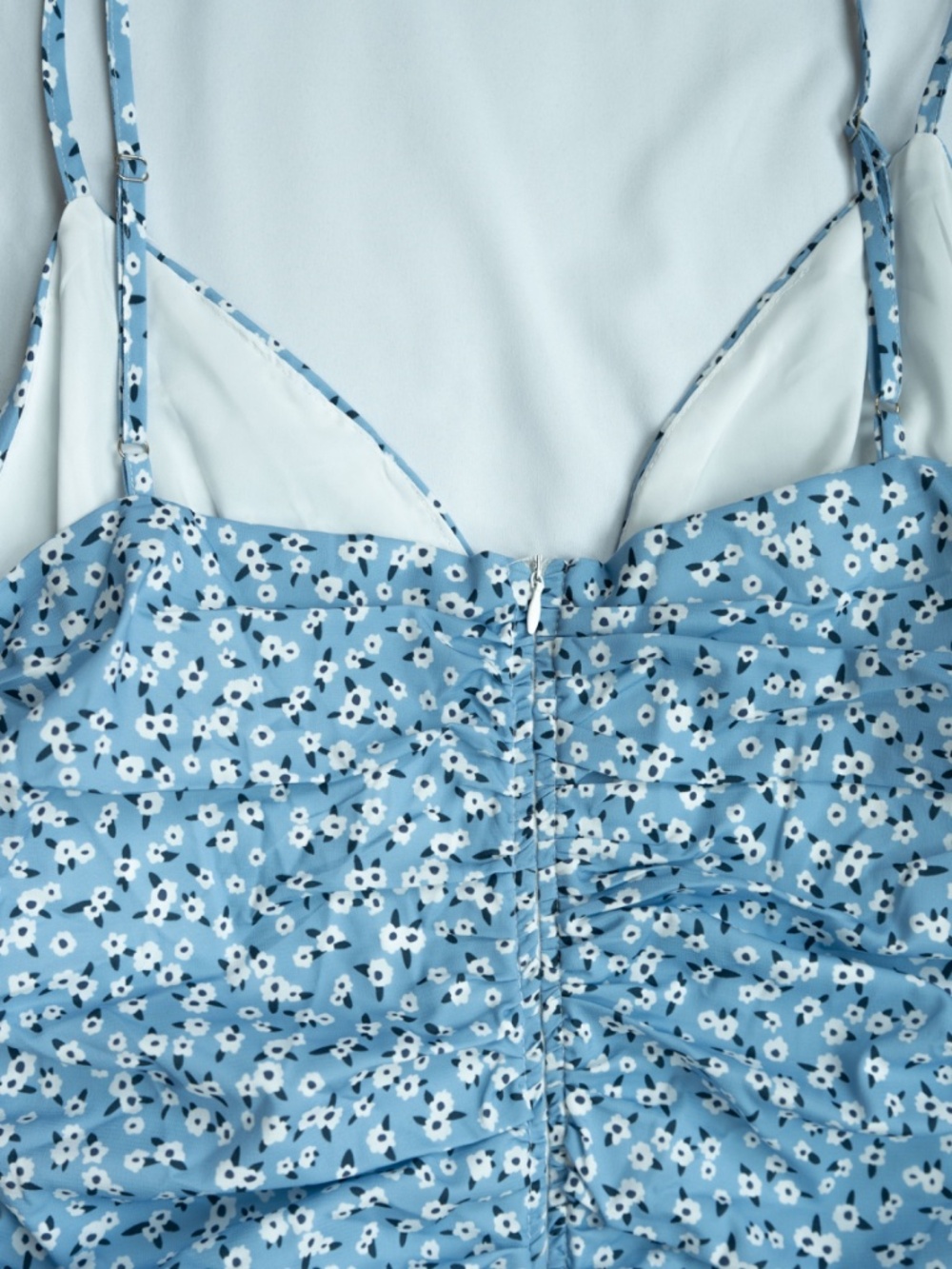 Princess Polly Blue Floral Mini Dress - Size 10 - Picture 7 of 13